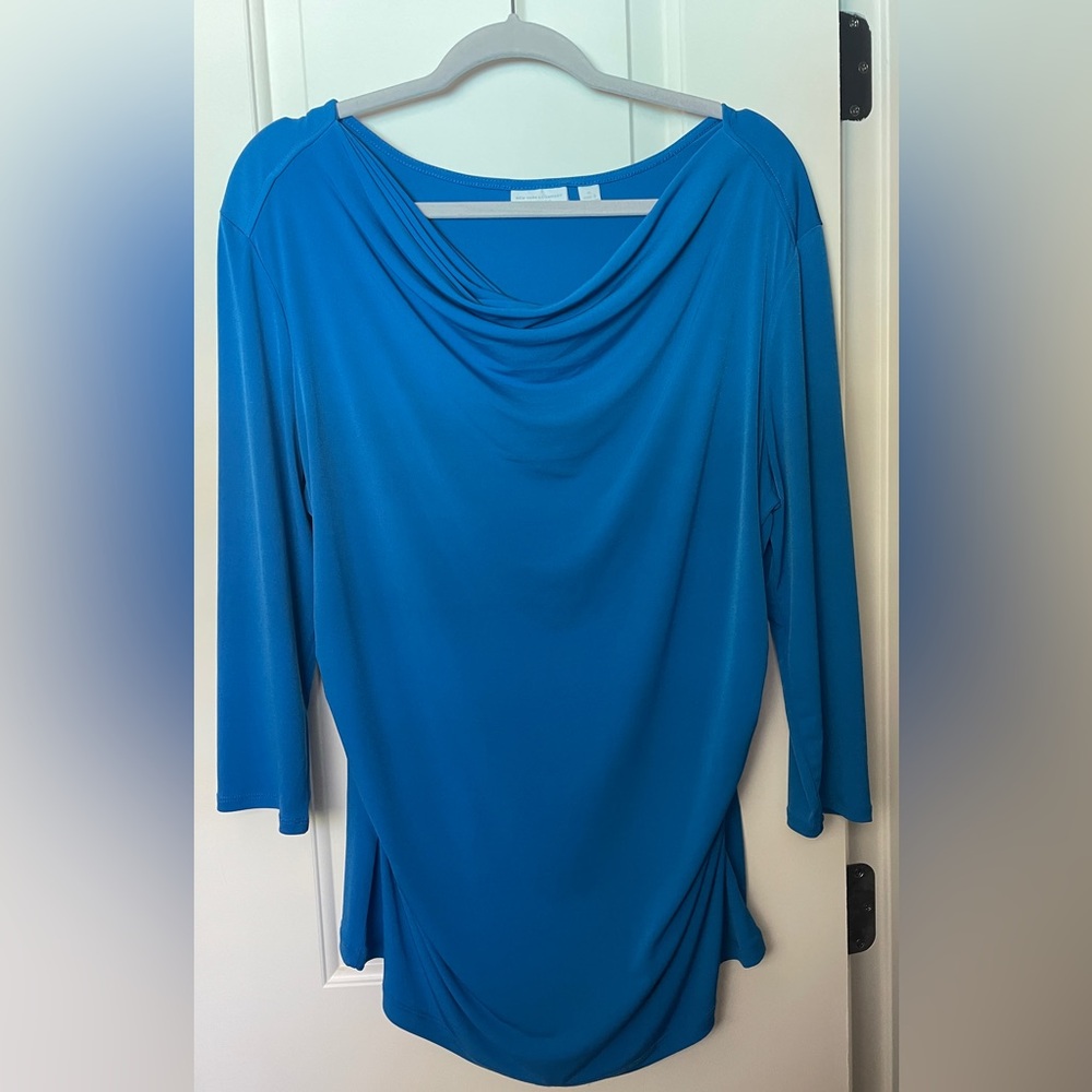 New York and Co. XL cowl neck tunic in blue